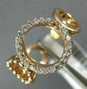 ESTATE .25CT DIAMOND 14KT ROSE GOLD ROUND BEADED CIRCLE OF LIFE CLASSIC FUN RING