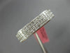 ESTATE 1.14CT PRINCESS DIAMOND 18KT WHITE GOLD 3 ROW INVISIBLE ANNIVERSARY RING
