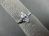 ESTATE WIDE .86CT DIAMOND MARQUISE 14KT WHITE GOLD 3 STONE ENGAGEMENT RING 22151