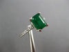 2.14CT DIAMOND & AAA EMERALD 14KT WHITE GOLD 3D BAGUETTE ENGAGEMENT RING #27326