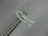 ESTATE .31CT ROUND DIAMOND 18KT WHITE GOLD CLASSIC CRISS CROSS HANGING EARRINGS