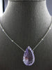 EXTRA LARGE 28.75CT DIAMOND & AAA PINK QUARTZ 14K WHITE GOLD PEAR SHAPE NECKLACE