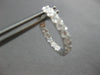 ESTATE 1.06CT DIAMOND 18KT WHITE GOLD 3D INSIDE OUT OVAL HOOP HANGING EARRINGS