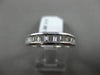 ESTATE .62CT BAGUETTE DIAMOND 18KT WHITE GOLD SEMI ETERNITY ANNIVERSARY RING 4mm
