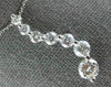 ESTATE LARGE 2.21CT DIAMOND 14KT WHITE GOLD ROUND 7 STONE JOURNEY PENDANT #18485