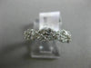 ESTATE 1.0CT DIAMOND 14KT WHITE GOLD INFINITY LOVE KNOT WEDDING ANNIVERSARY RING