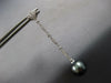 ESTATE LARGE .42CT DIAMOND & AAA TAHITIAN PEARL 18KT WHITE GOLD FLORAL HANGING EARRINGS