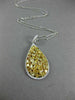 ESTATE EXTRA LARGE 4.48CT WHITE & FANCY YELLOW DIAMOND 18KT 2 TONE GOLD PENDANT