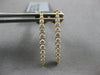 .52CT DIAMOND 18KT YELLOW GOLD 3D CLASSIC GRADUATING BAR FUN HANGING EARRINGS
