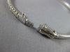 .98CT DIAMOND 18KT WHITE GOLD 3D CLASSIC 2MM SEMI ETERNITY CUFF BANGLE BRACELET