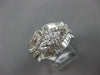 ESTATE WIDE 2.26CT DIAMOND 18KT WHITE GOLD 3D MARQUISE SHAPE ANNIVERSARY RING