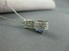 ESTATE 1.13CTW TANZANITE & DIAMOND 18KT WHITE GOLD 3D INFINITY PENDANT #15099