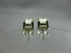 ESTATE .80CT DIAMOND 14KT WHITE GOLD PRINCESS CUT STUD EARRINGS H VVS/VS #5975