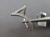ESTATE WIDE .19CT DIAMOND 18KT WHITE GOLD 3D V SHAPE BUTTERFLY LOVE RING