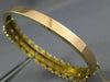 ANTIQUE WIDE .60CT DIAMOND & AAA SOUTH SEA PEARL 14KT ROSE GOLD BANGLE BRACELET