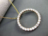 ESTATE LARGE 1.65CT DIAMOND 14K ROSE GOLD CIRCLE OF LIFE PENDANT SIMPLY STUNNING