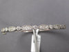1.40CT DIAMOND 14K WHITE GOLD 3D ROUND & MARQUISE SHAPE FILIGREE BANGLE BRACELET