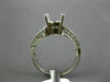 ESTATE .77CT DIAMOND 14KT WHITE GOLD 3D ROUND SEMI MOUNT ENGAGEMENT RING #9885