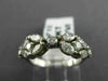 ESTATE 1.20CT ROUND & MARQUISE DIAMOND 14KT WHITE GOLD 3D ANNIVERSARY RING #2712