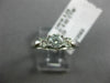 ESTATE .62CT DIAMOND 14K WHITE GOLD FILIGREE PAST PRESENT FUTURE ENGAGEMENT RING