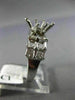 WIDE .84CT DIAMOND 14K WHITE GOLD 2 ROW MARQUISE SEMI MOUNT ENGAGEMENT RING 1540