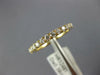 ESTATE .39CT DIAMOND 18KT YELLOW GOLD 3D ROUND 2mm CLASSIC ANNIVERSARY RING