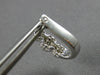 .75CT DIAMOND 14K WHITE GOLD 3D PAST PRESENT FUTURE FLOWER OVAL HANGING EARRINGS