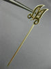 ESTATE 14KT YELLOW GOLD 3D HANDCRAFTED "M" INITIAL CLASSIC LAPEL PIN #26158