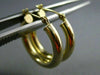 ESTATE 14KT YELLOW GOLD 3D CLASSIC HANGING HOOP EARRINGS #25136