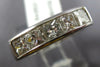 ESTATE WIDE 1.24CT DIAMOND 14KT WHITE GOLD 3D PRINCESS 5 STONE ANNIVERSARY RING