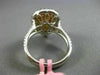 ESTATE WIDE 2.27CT MULTI COLOR DIAMOND 18K WHITE & ROSE GOLD 3D ANNIVERSARY RING