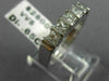 ESTATE .65CT DIAMOND 14KT WHITE GOLD 5 STONE 4mm CHANNEL ANNIVERSARY RING #3444