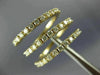 ESTATE 1.51CT DIAMOND 14KT YELLOW GOLD 3D CLASSIC THREE ROW FUN SNAKE RING