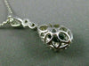 ANTIQUE 1.31CT DIAMOND & COLOMBIAN EMERALD 14KT WHITE GOLD PEAR PENDANT #21007