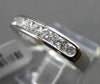 ESTATE .50CT ROUND DIAMOND 14KT WHITE GOLD 7 STONE CHANNEL ANNIVERSARY RING