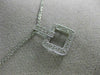 ESTATE .15CT DIAMOND 14KT WHITE GOLD CLASSIC OPEN SQUARE FILIGREE PENDANT #20917