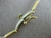 ESTATE .70CT DIAMOND 14K WHITE & YELLOW GOLD SOLITAIRE BEZEL LINK NECKLACE #5401