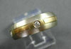 ESTATE WIDE .20CT DIAMOND ETOILE ETERNITY 14KT WHITE & YELLOW GOLD RING #3728