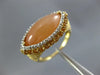 1.10CT DIAMOND & YELLOW SAPPHIRE & PINKISH ORANGE QUARTZ 14KT 2 TONE GOLD RING