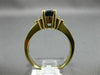 ESTATE 1.33CT DIAMOND & AAA OVAL SAPPHIRE 14K YELLOW GOLD FLOWER ENGAGEMENT RING