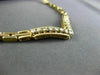 ESTATE .45CT DIAMOND 14K YELLOW GOLD 3D " V " SHAPE CLASSIC HANDCRAFTED NECKLACE