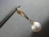 ESTATE AAA SOUTH SEA PEARL 14K YELLOW GOLD 3D CLASSIC LEVERBACK HANGING EARRINGS
