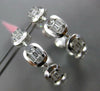 LARGE 2.07CT DIAMOND 18KT WHITE GOLD BAGUETTE INSIDE OUT HOOP HANGING EARRINGS