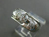 ANTIQUE .60CT OLD MINE ROUND DIAMOND 14KT WHITE GOLD BEZEL PROMISE RING #21535
