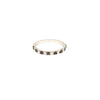 .44CT WHITE & BLACK DIAMOND 18KT WHITE GOLD 3D SEMI ETERNITY ANNIVERSARY RING