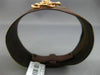 ESTATE LARGE .85CT DIAMOND 18KT GOLD & STAINLESS STEEL 3D FLOWER BANGLE BRACELET