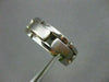ESTATE WIDE 14KT WHITE GOLD SOLID BRICK LOOK MENS WEDDING RING HANDSOME!! #1007
