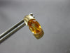 1.78CT AAA CITRINE 14KT YELLOW GOLD SEMI BEZEL UMBRELLA HANGING EARRINGS #27933