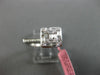 ESTATE WIDE .45CT ROUND & BAGUETTE DIAMOND 18KT WHITE GOLD SQUARE FILIGREE RING