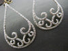 ESTATE LARGE .67CT DIAMOND 14K WHITE & YELLOW GOLD FLEUR DE LIS CLIP ON EARRINGS